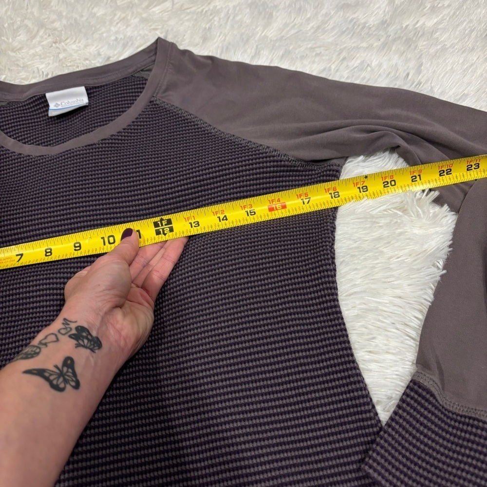 Columbia Womens Thermal Waffle Knit Long Sleeve pullover Shirt Size XL - Picture 4 of 11